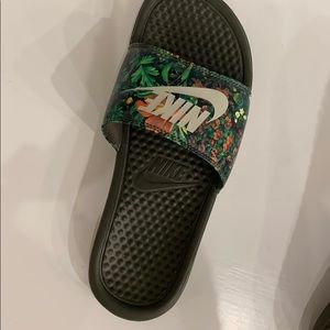 Nike Shoes | Nike Green Slides | Poshmark